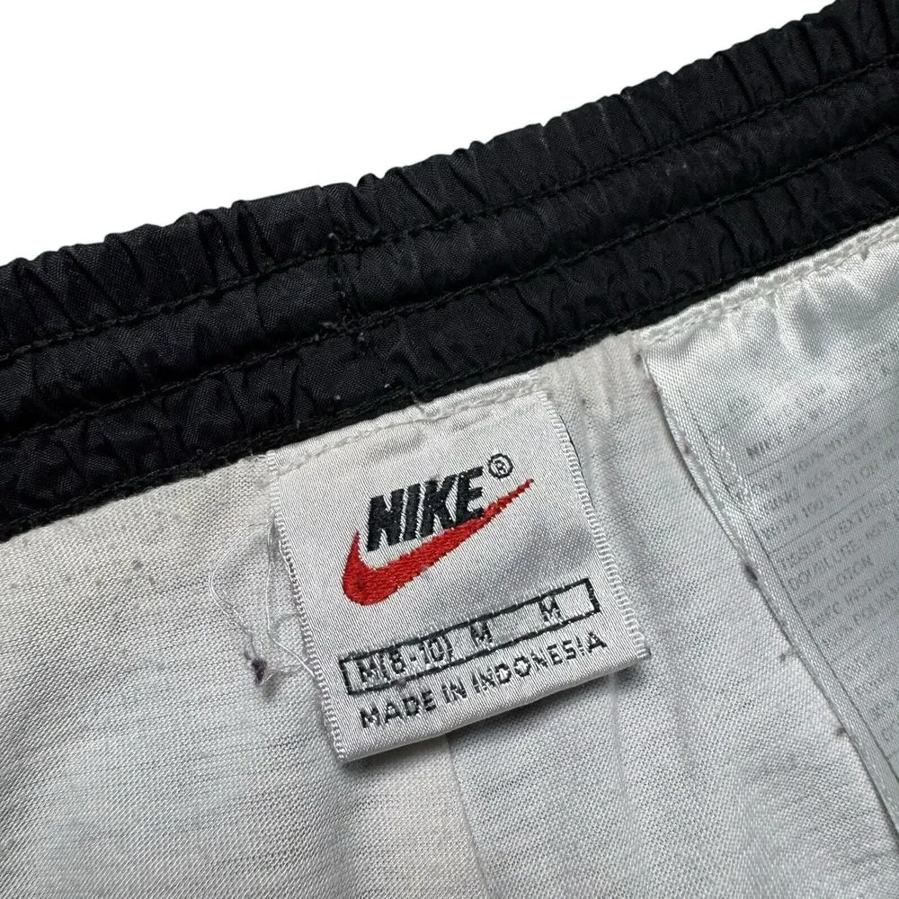 Vintage Nike Sweatpant Womens M White Tag Lined Windbreaker Ankle Zip Pocket 90s